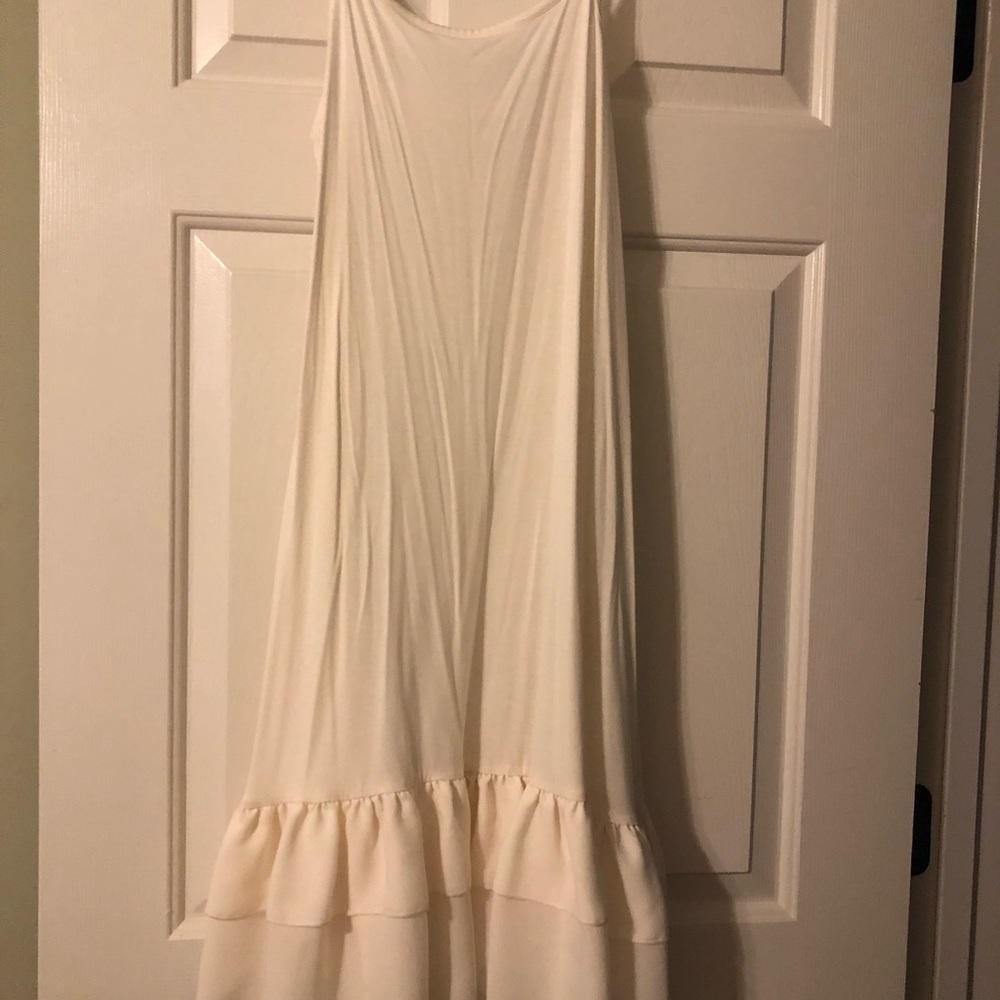 White dress extender or slip